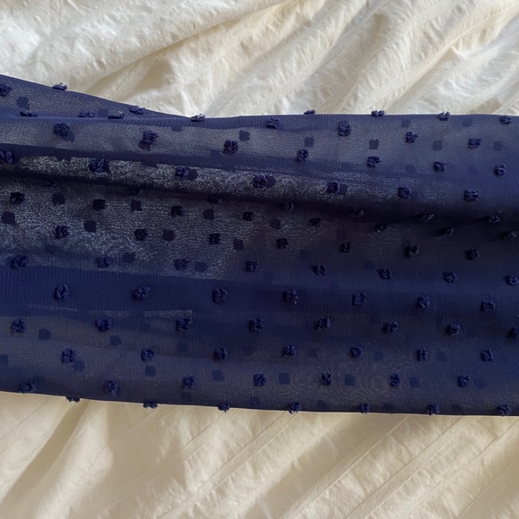 Blue wrap top - Picture 5 of 5